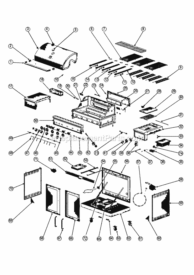 Kenmore 14816136110 Gas Grill Gas_Grill Diagram