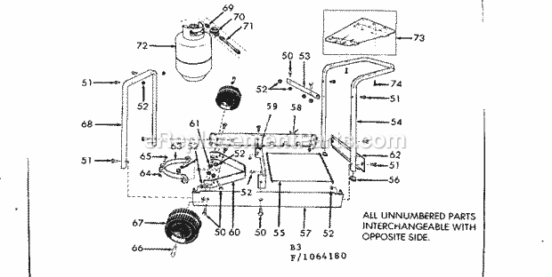 Kenmore 2581064180 Outdoor Gas Grill Deluxe_Cart Diagram