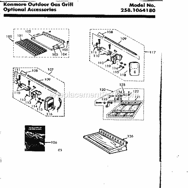 Kenmore 2581064180 Outdoor Gas Grill Optional_Accessories Diagram