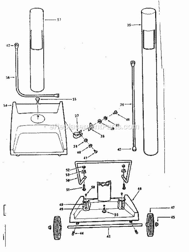 Kenmore 25822100 Outdoor Gas Grill Post_Assemblies Diagram