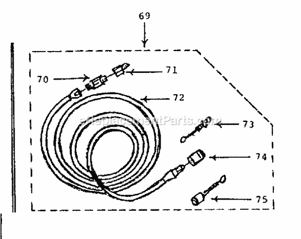 Kenmore 25822100 Outdoor Gas Grill Quick_Disconnect_Kit Diagram