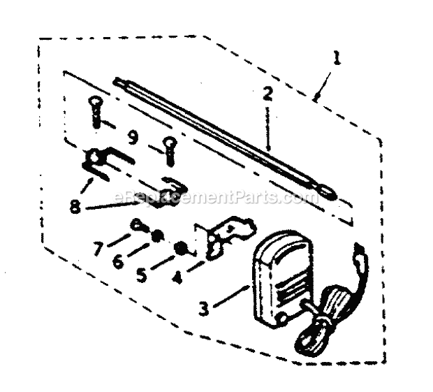 Kenmore 25822659 Gas Grill Optional_Rotisserie Diagram
