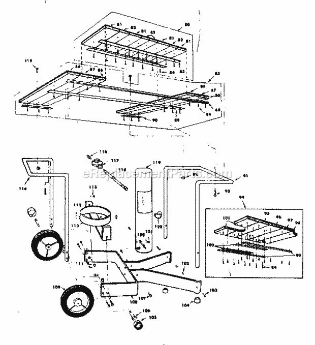 Kenmore 25822729 Gas Grill Grill_Cart_Parts Diagram