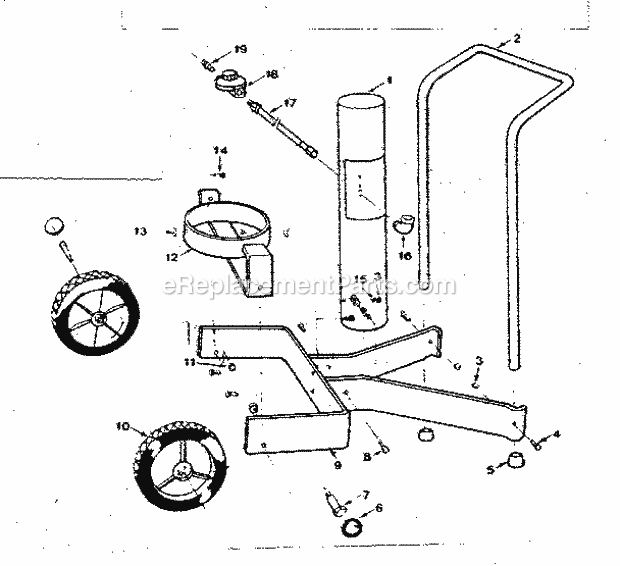 Kenmore 2582317731 Gas Grill Portable_Cart_Parts Diagram