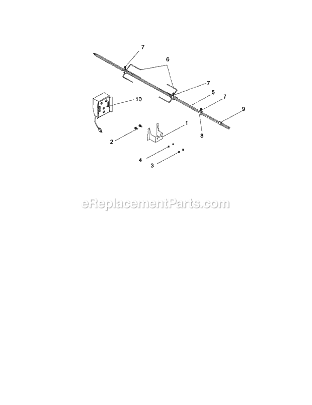Kenmore 25865-4A Elite Gas Grill Rotisserie_Assembly Diagram