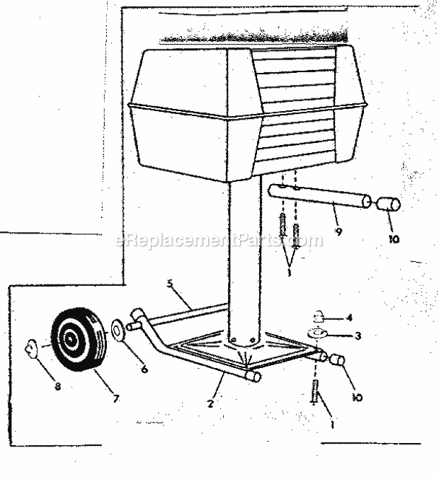 Kenmore 2911891 Sears Electric Grill Electric_Cart Diagram