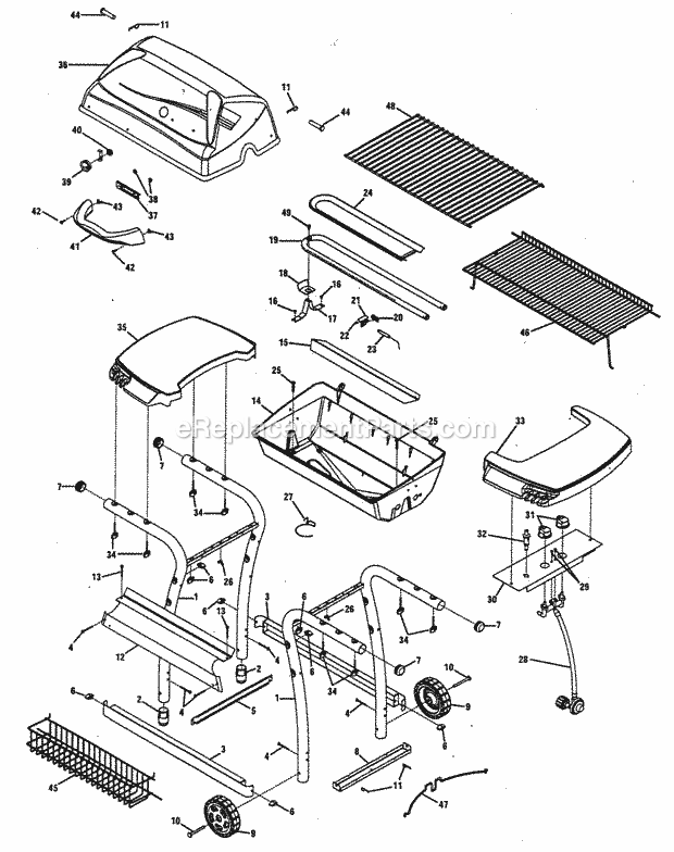 Kenmore 415151010 Grill Grill Diagram