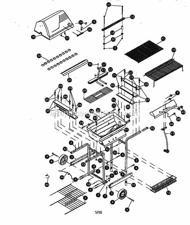 Kenmore 41515480 Outdoor Grill Replacement_Parts Diagram