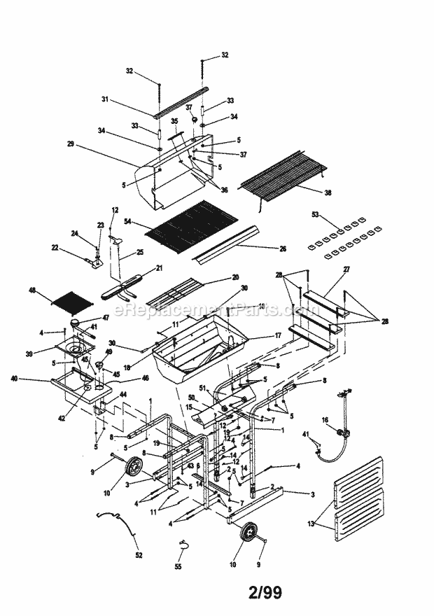 Kenmore 415154960 Outdoor Grill Replacement_Parts Diagram