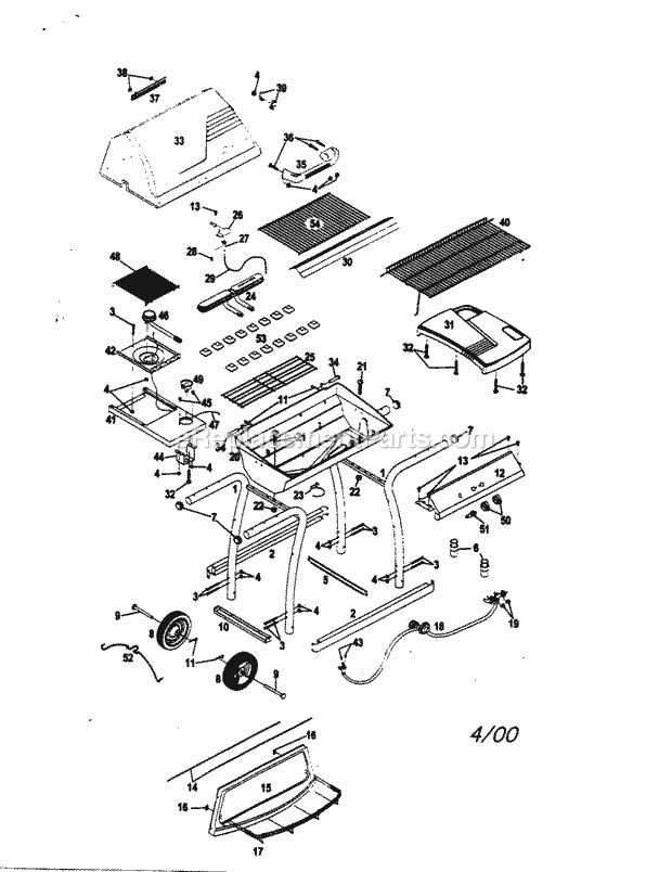 Kenmore 415156000 Gas Grill Gas_Grill Diagram