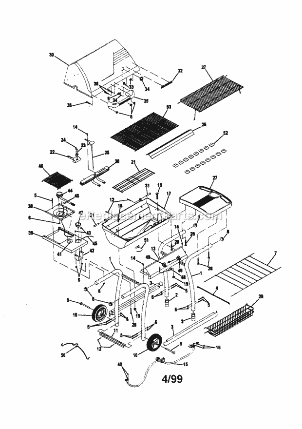 Kenmore 415156951 Outdoor Grill Replacement_Parts Diagram