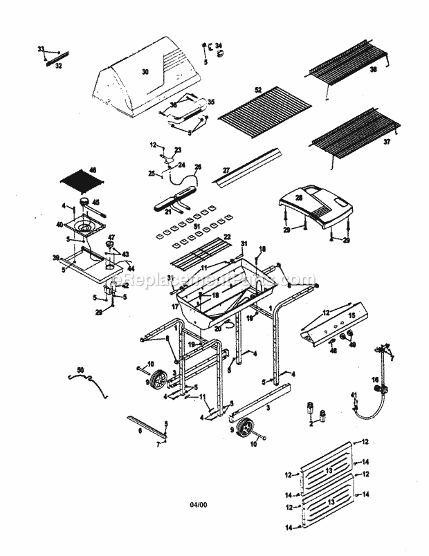 Kenmore 415158060 Gas Grill Gas_Grill Diagram