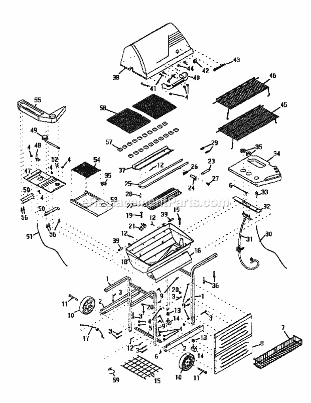 Kenmore 41515855 Outdoor Grill Replacement_Parts Diagram