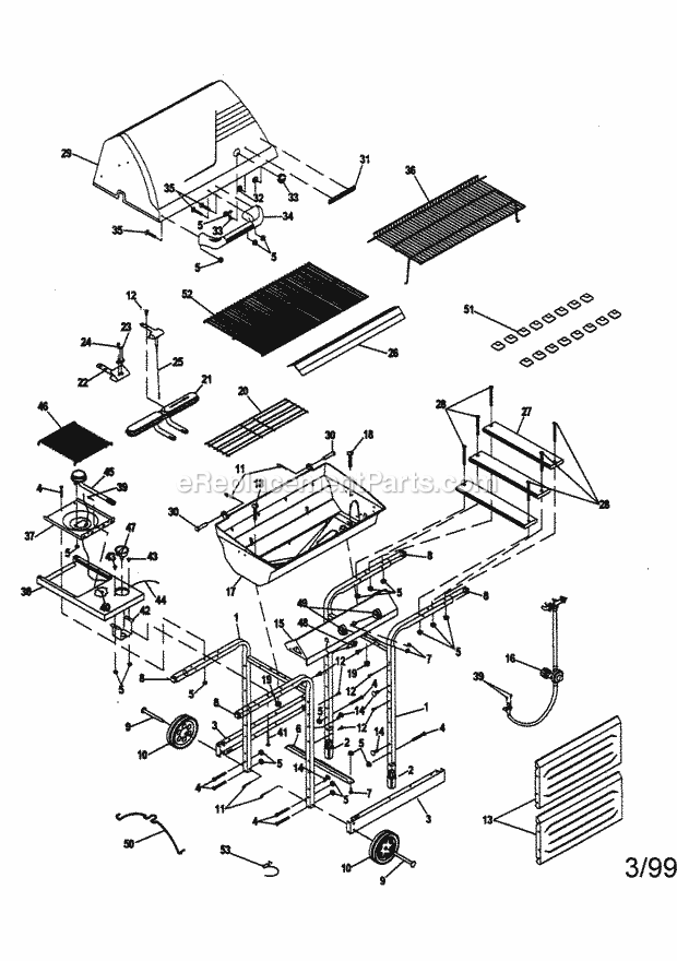 Kenmore 415158950 Outdoor Grill Replacement_Parts Diagram