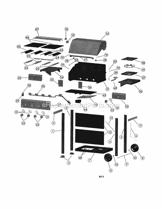 Kenmore 41516106210 Gas Grill Gas_Grill Diagram