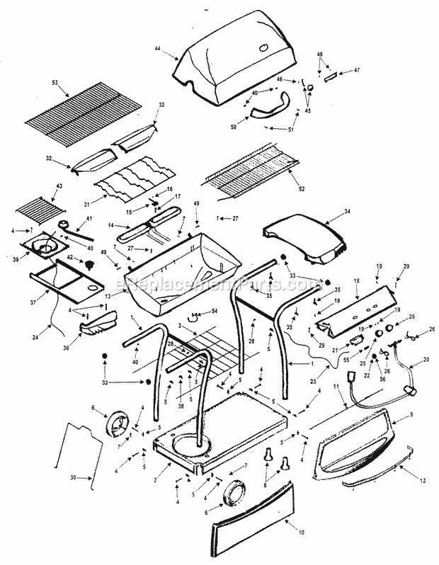 Kenmore 415162040 Grill Grill Diagram