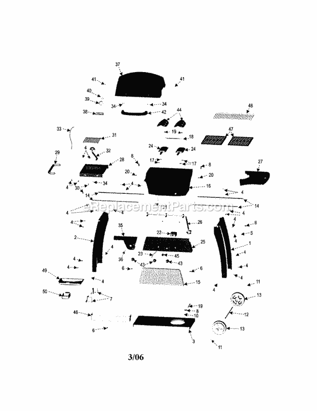 Kenmore 415162110 Liquid Propane Gas Grill Gas_Grill Diagram