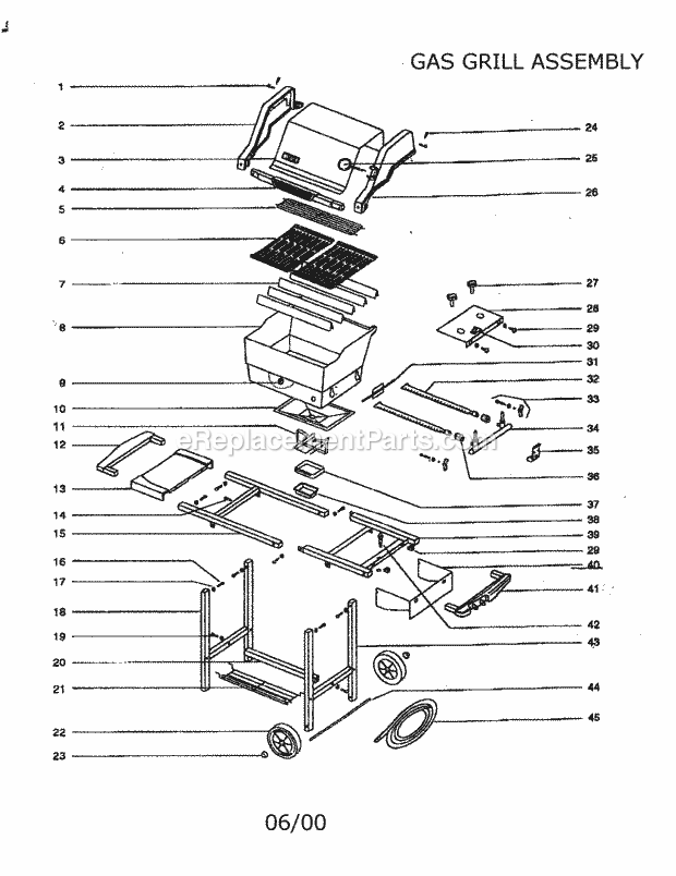 Kenmore 6162341001 Weber Grill Gas_Grill Diagram