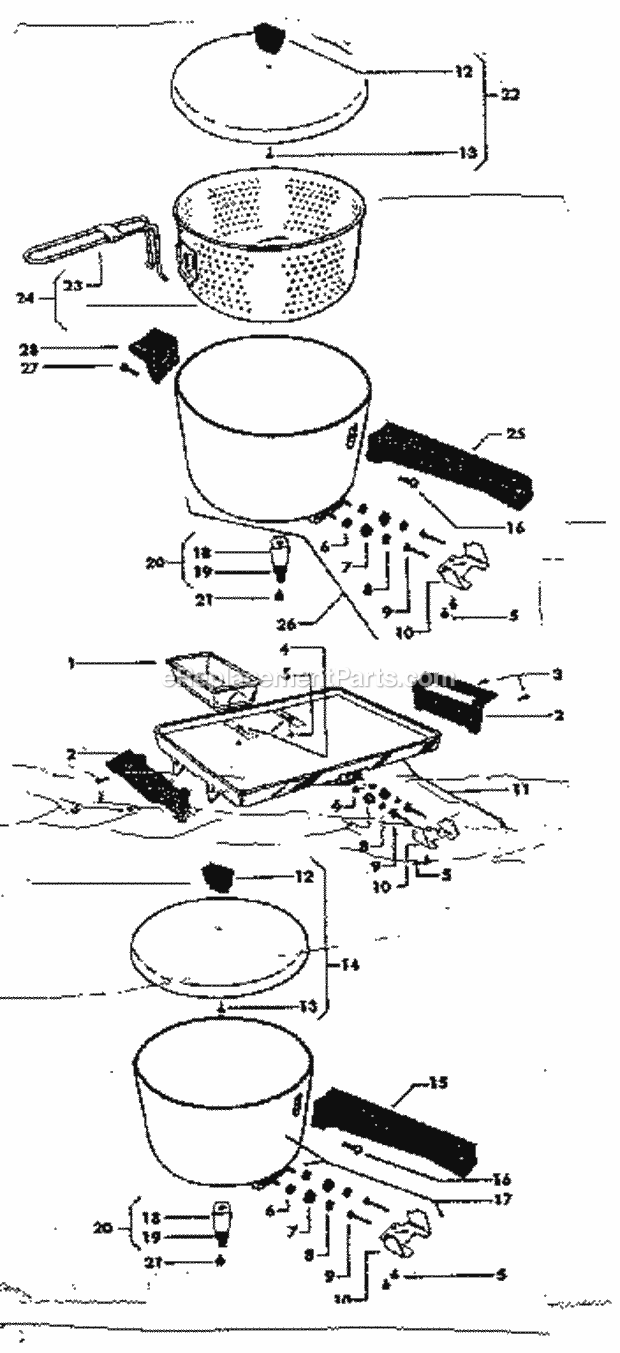 Kenmore 62065070 Electric Griddle Replacement_Parts Diagram