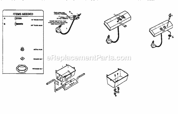 Kenmore 92010191 Portable Propane Grill Control_Panel_Grill_Bottom_Installation Diagram