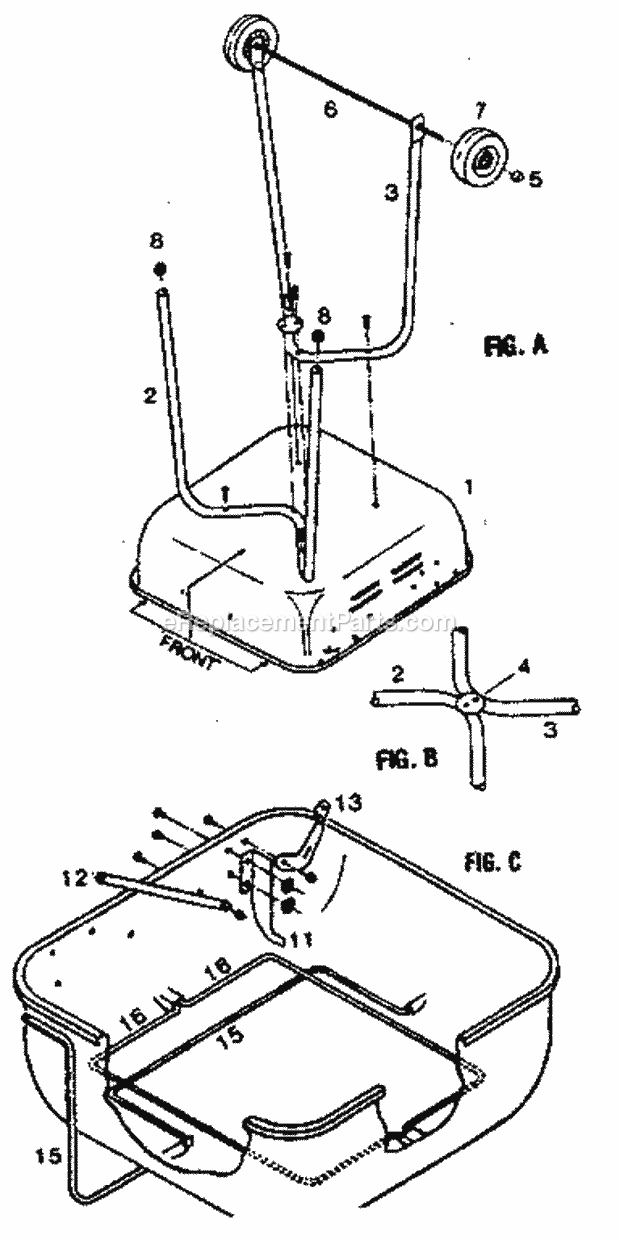 Kenmore 920139220 Square Smoker Grill Replacement_Parts Diagram