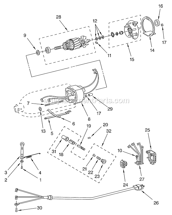 KitchenAid K45SSDAC0 Classic 4 1/2 Qt. Stand Mixer Page D Diagram