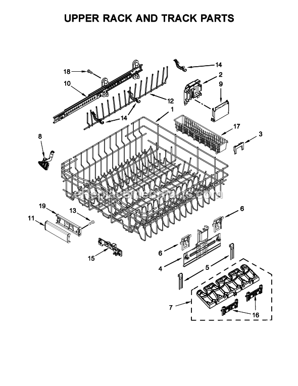 KitchenAid KDTM354DSS5 Dishwasher Page J Diagram