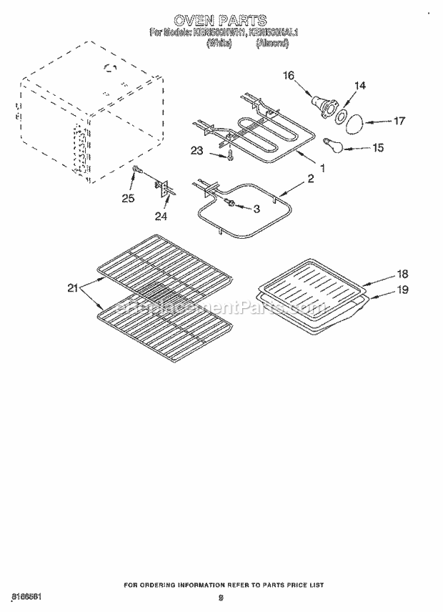 KitchenAid KERI500HWH1 Range Oven, Optional Diagram