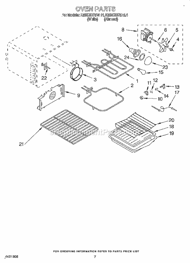 KitchenAid KESC307BWH4 Range Oven Diagram