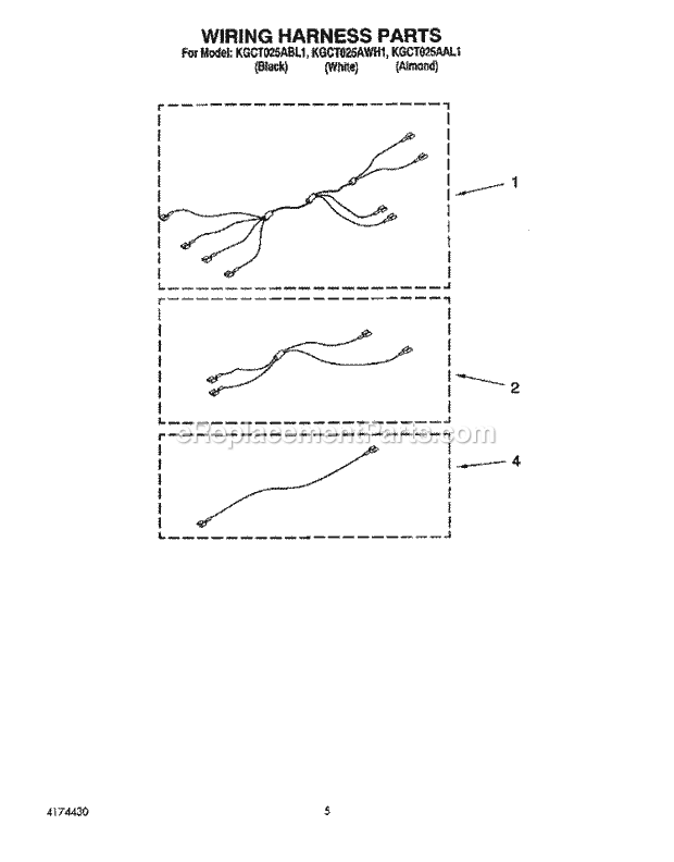 KitchenAid KGCT025ABL1 Range Page C Diagram