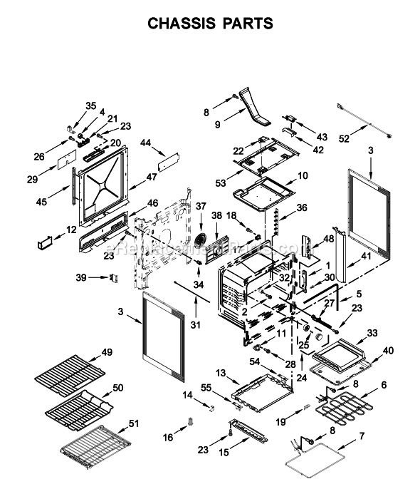 KitchenAid KSDG950ESS2 Dual Fuel Range Page F Diagram