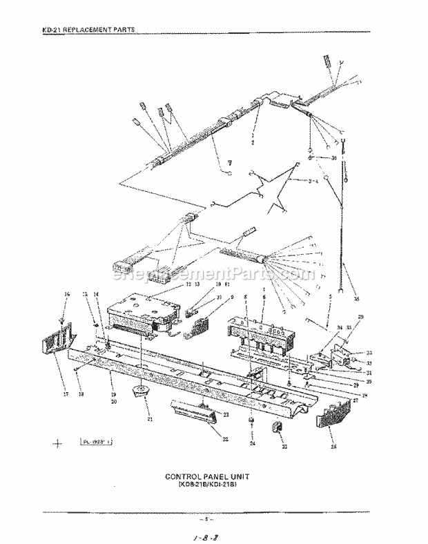 KitchenAid KUDS21CS0 Dishwasher Kdb-21b/Kdi-21b Diagram