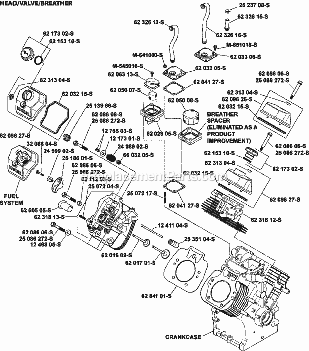 Kohler CH1000-0010 40 HP Engine Page I Diagram