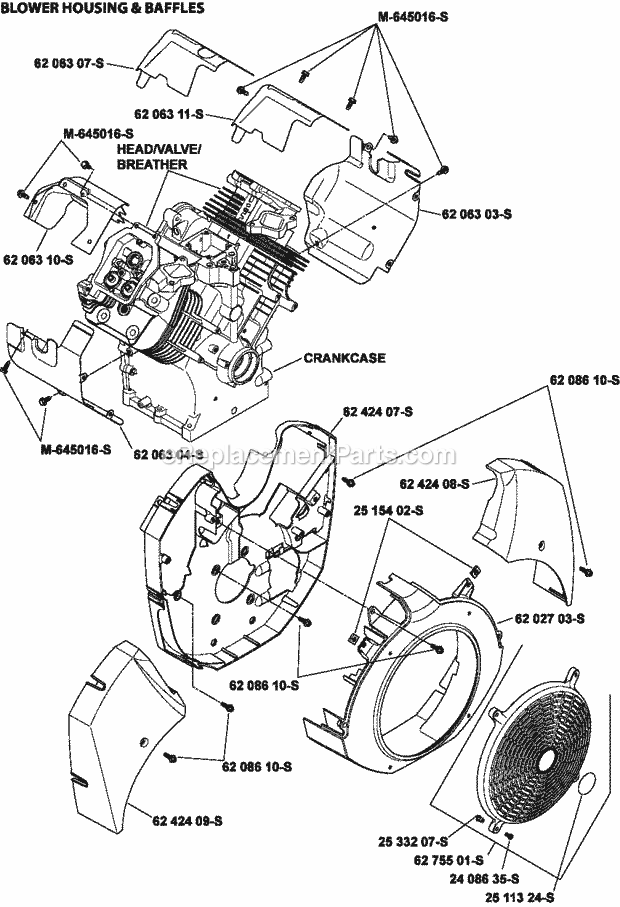 Kohler CH1000-0013 40 HP Engine Page B Diagram