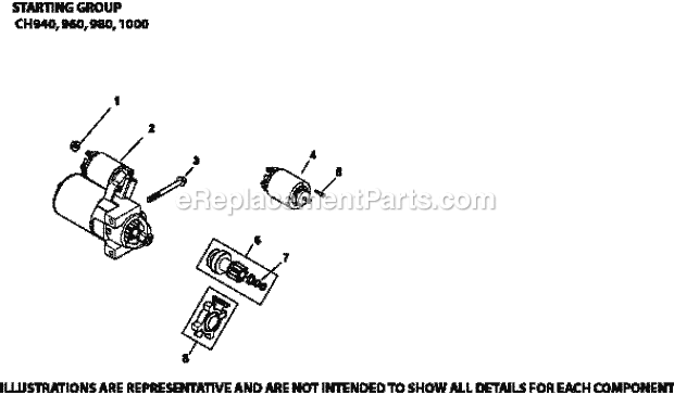 Kohler CH1000-2028 37 Hp Engine Starting_System_7-62-1_Ch940-1000 Diagram