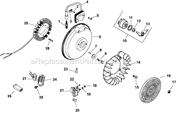 Kohler CH11-16105 Command Pro Engine Page J Diagram