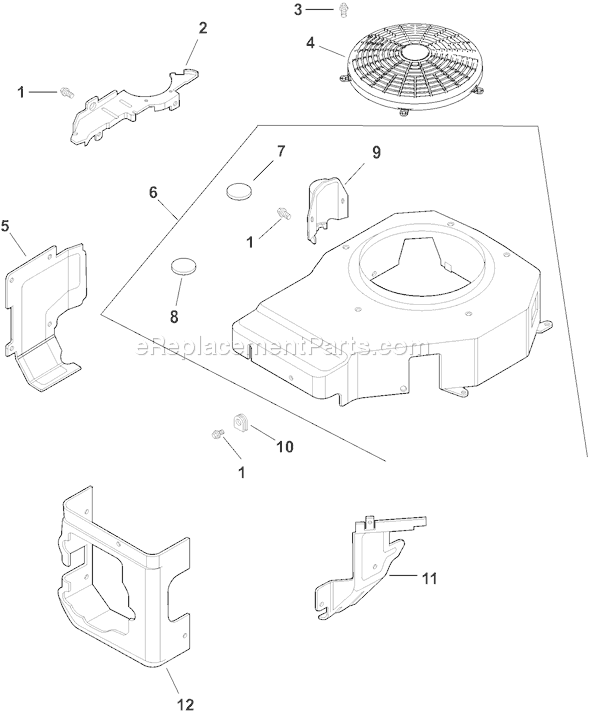 Kohler CH12.5S-1928 Engine Page B Diagram