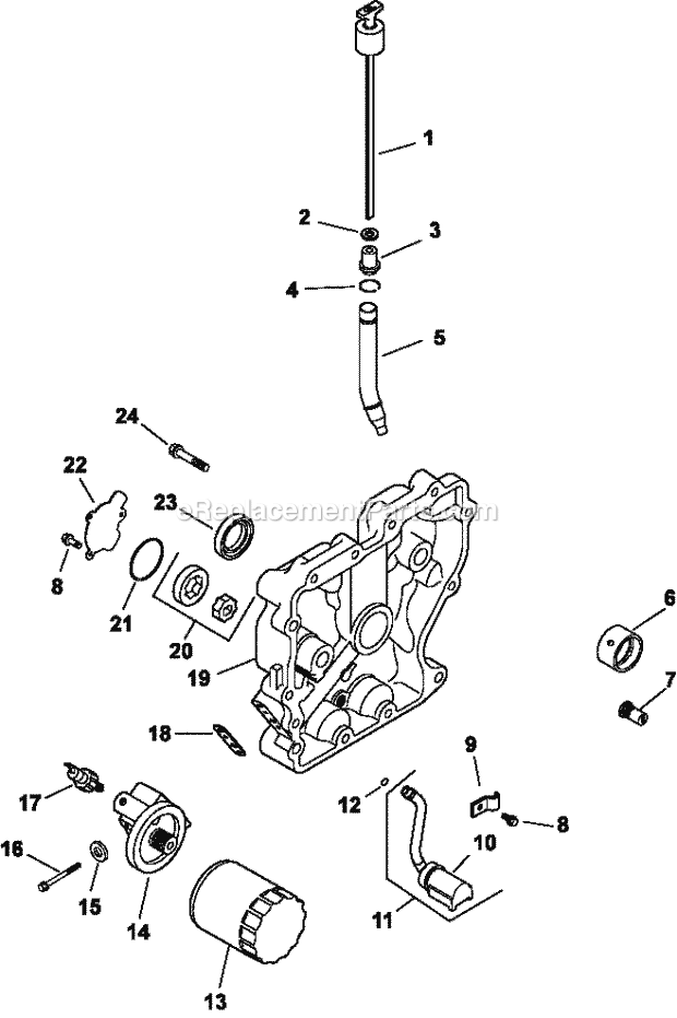 Kohler CH13-22511 13 HP Engine Page K Diagram