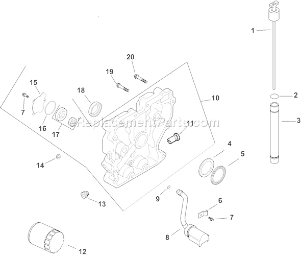 Kohler CH13PT-22507 Engine Page K Diagram