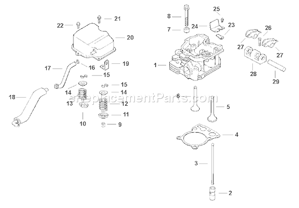 Kohler CH14-1805 Engine Page K Diagram