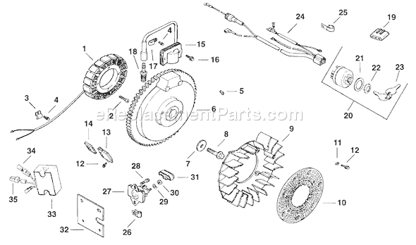 Kohler CH14-1816 Engine Page M Diagram