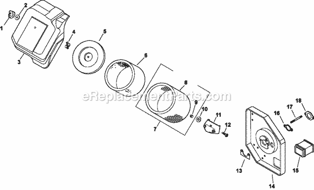 Kohler CH14-1835 14 HP Engine Page B Diagram