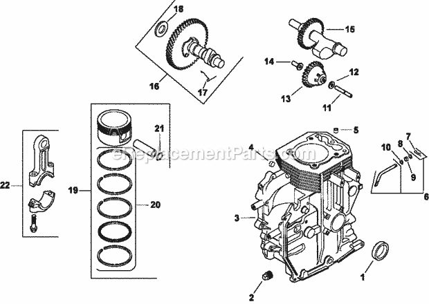 Kohler CH14-1835 14 HP Engine Page D Diagram