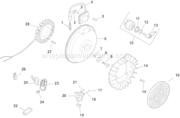 Kohler CH15ST-44538 Engine Page J Diagram