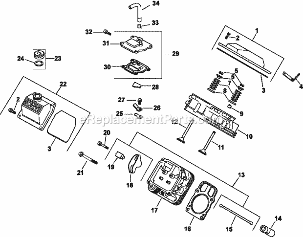 Kohler CH18-62531 18 HP Engine Page E Diagram