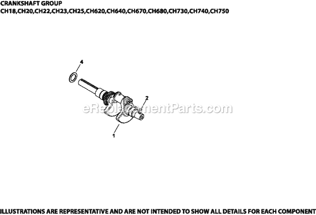 Kohler CH18-62568 18 HP Engine Page E Diagram