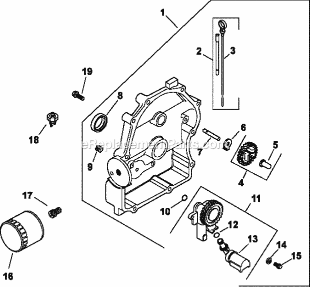 Kohler CH18-62599 18 HP Engine Page L Diagram