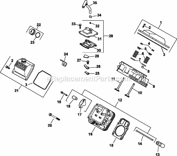 Kohler CH18-62621 18 HP Engine Page F Diagram