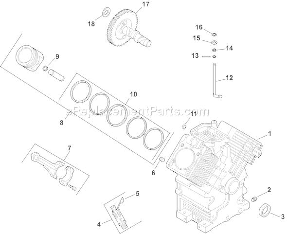 Kohler CH18S-62571 Engine Page C Diagram