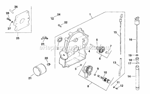 Kohler CH20-64508 20 HP Engine Page K Diagram